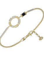 Браслет из лимонного золота c бриллиантами и ониксом