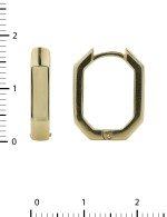 Серьги из лимонного золота