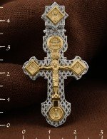 Крест из белого золота