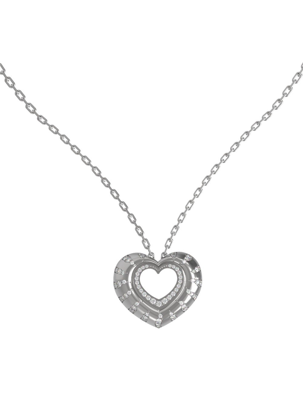 Колье из белого золота c бриллиантами