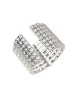 Кольцо из белого золота c бриллиантами