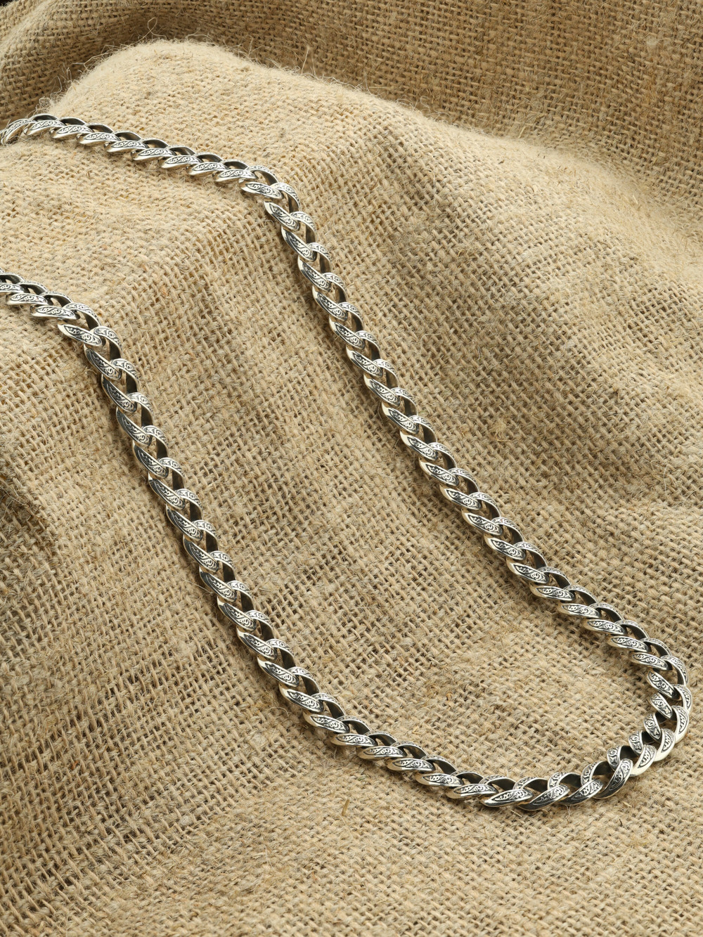 Цепь из серебра 925 пробы c рубином