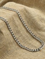 Цепь из серебра c рубином