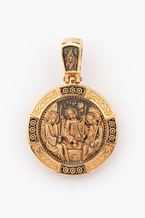 Нательная икона из красного золота 585 пробы