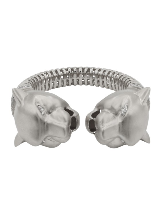 Кольцо из белого золота 585 пробы c бриллиантами