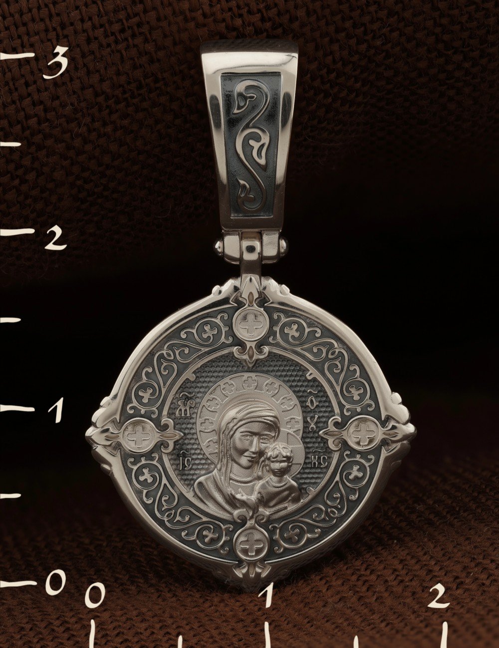 Образок из белого золота