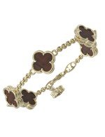 Браслет из лимонного золота c тигровым глазом