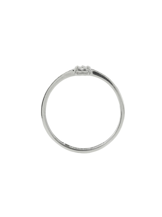 Кольцо из белого золота 585 пробы c бриллиантами