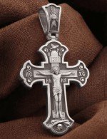 Крест из белого золота