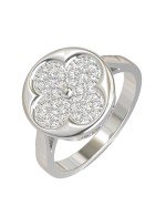 Кольцо из белого золота c бриллиантами