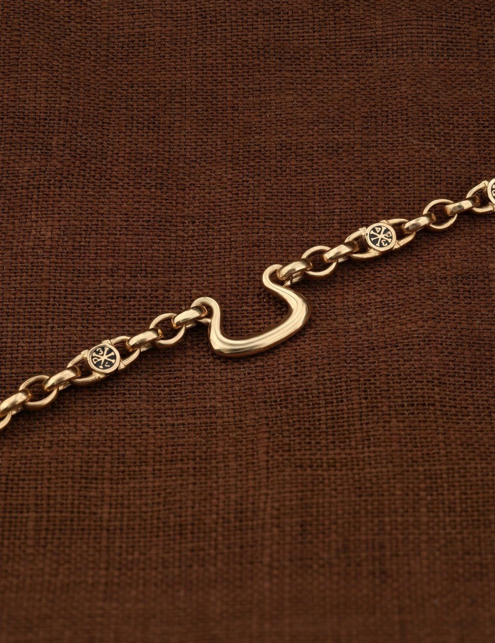 Цепь из золота c эмалью