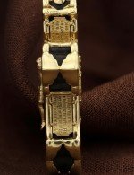 Крест из лимонного золота c эбеновым деревом