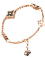 Браслет из золота c ониксом и перламутром