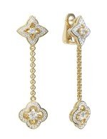 Серьги из лимонного золота c бриллиантами