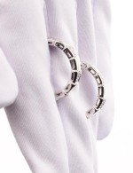 Серьги из белого золота c бриллиантами