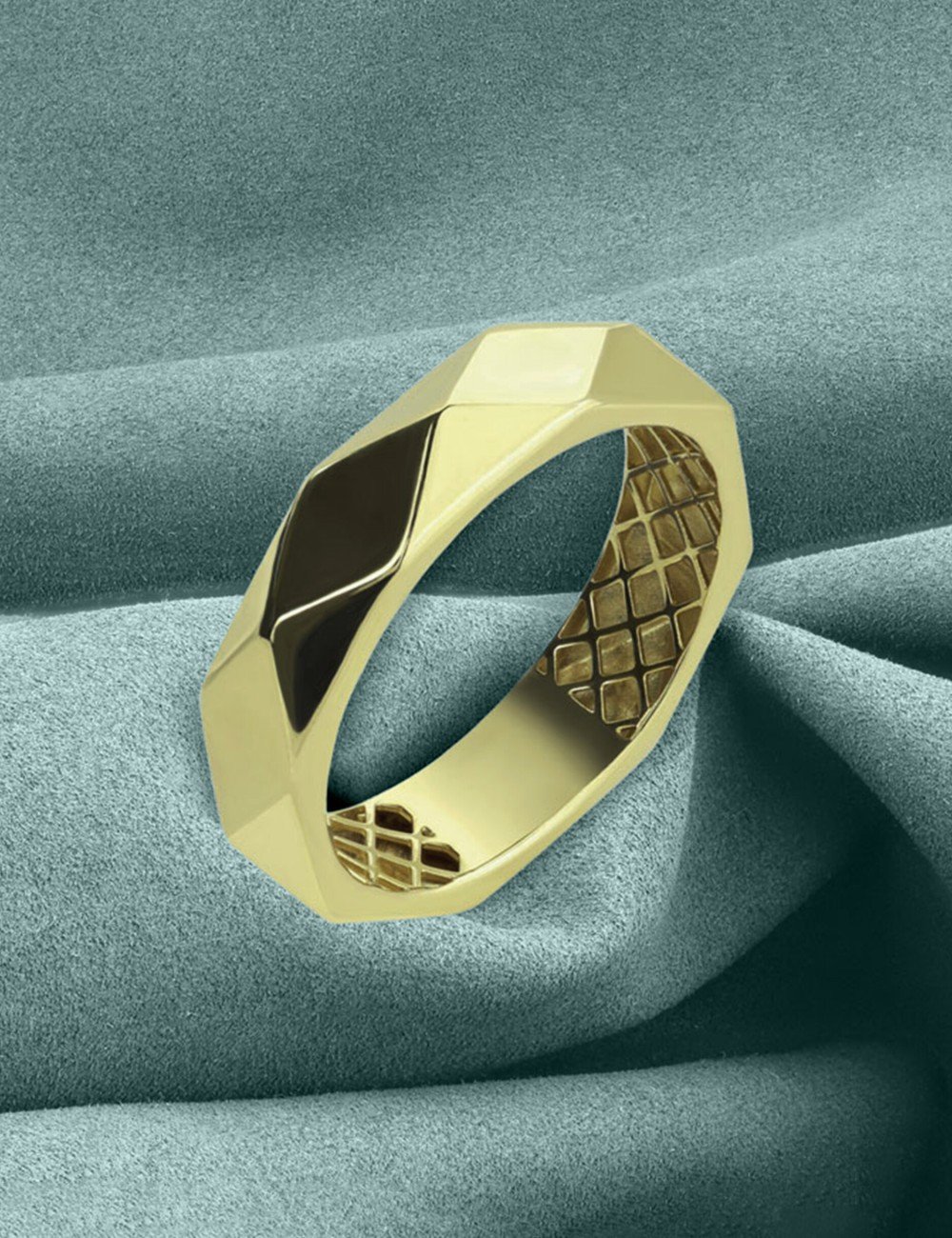 Кольцо из лимонного золота