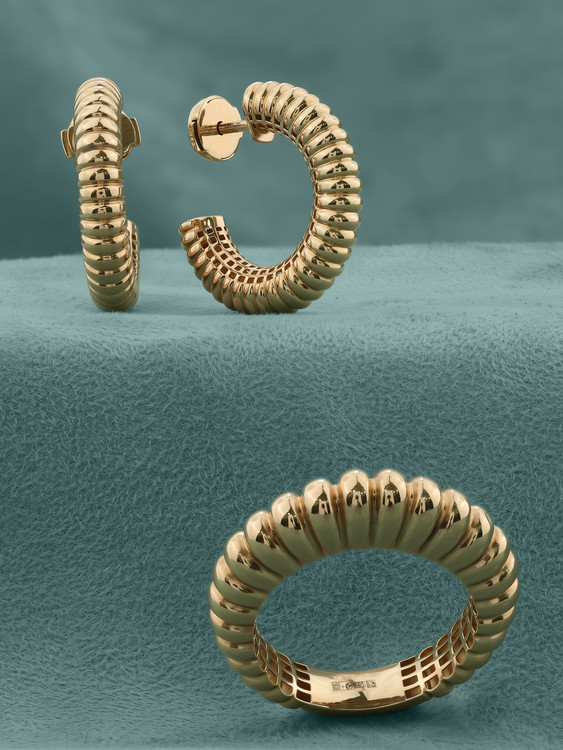 Кольцо из красного золота 585 пробы