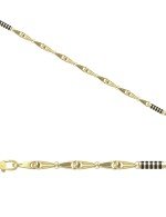 Цепь из лимонного золота c эмалью