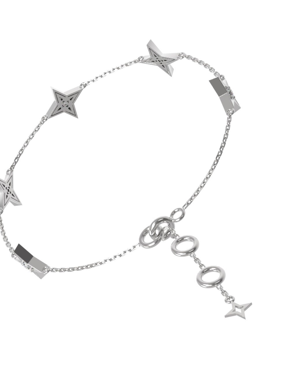 Браслет из белого золота c бриллиантами