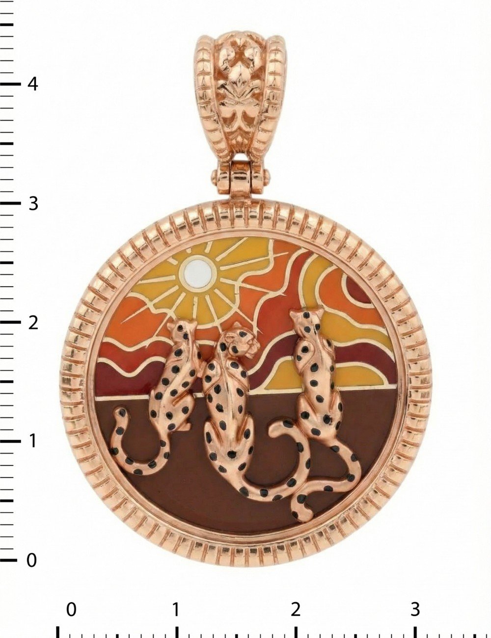 Подвеска из золота c эмалью