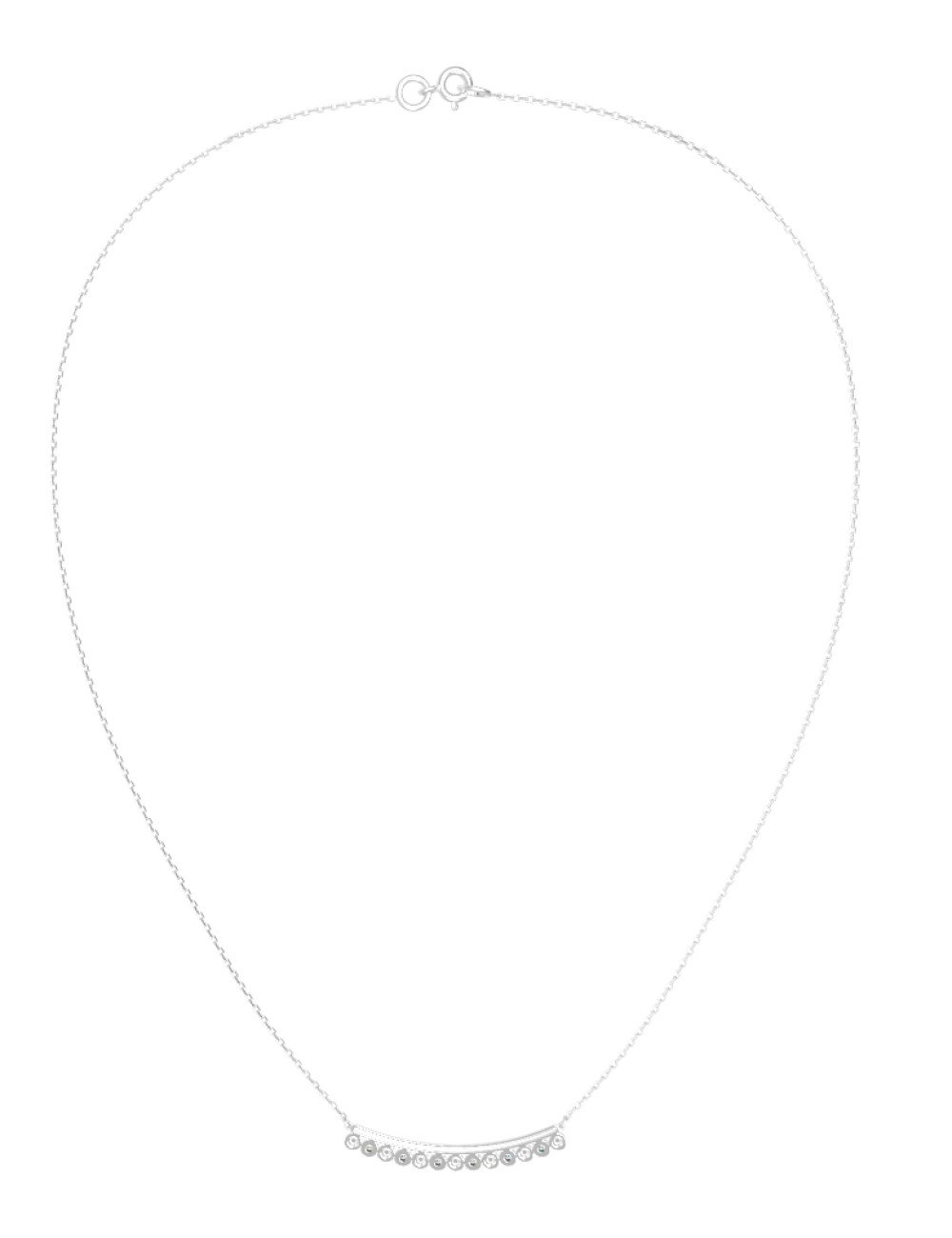 Колье из белого золота c бриллиантами