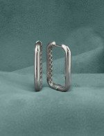 Серьги из белого золота