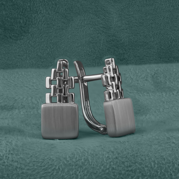 Серьги из белого золота 585 пробы