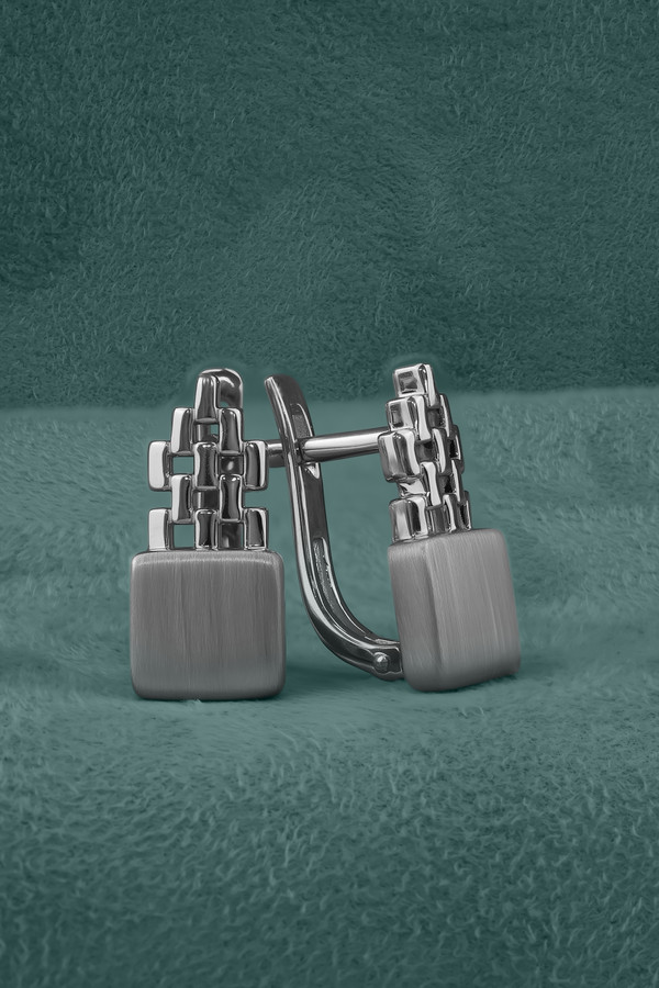 Серьги из белого золота 585 пробы