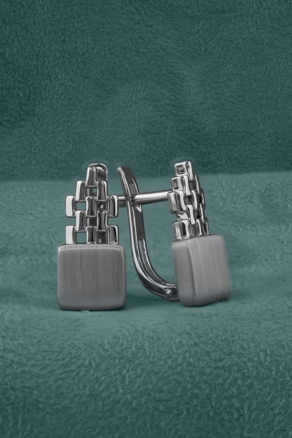 Серьги из белого золота