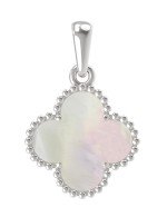 Подвеска из белого золота c перламутром