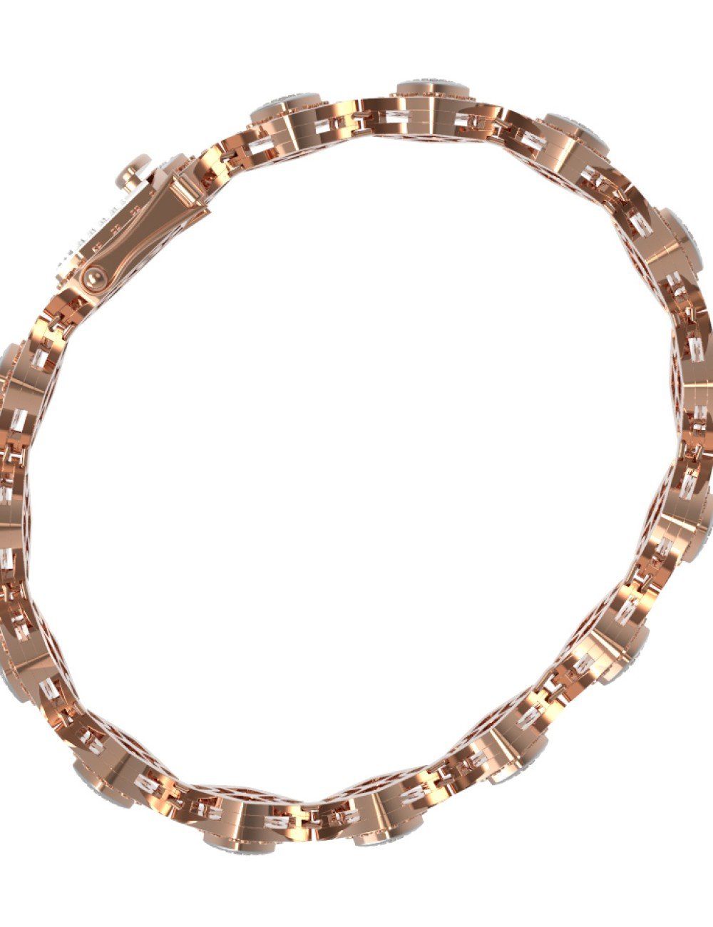 Браслет из золота c бриллиантами и изумрудом