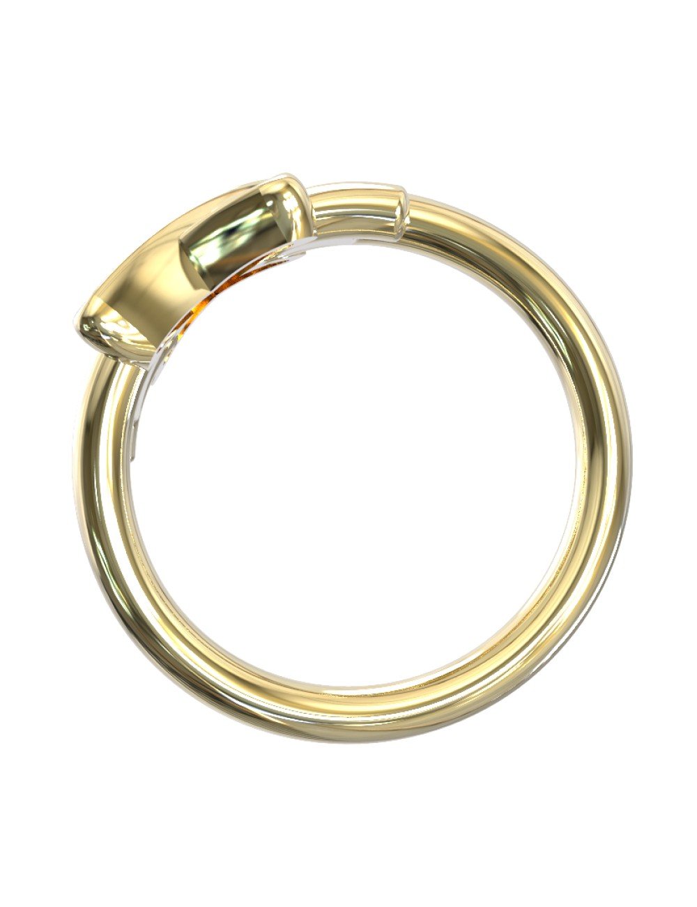 Кольцо из лимонного золота c бриллиантами