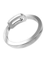 Кольцо из белого золота c бриллиантами