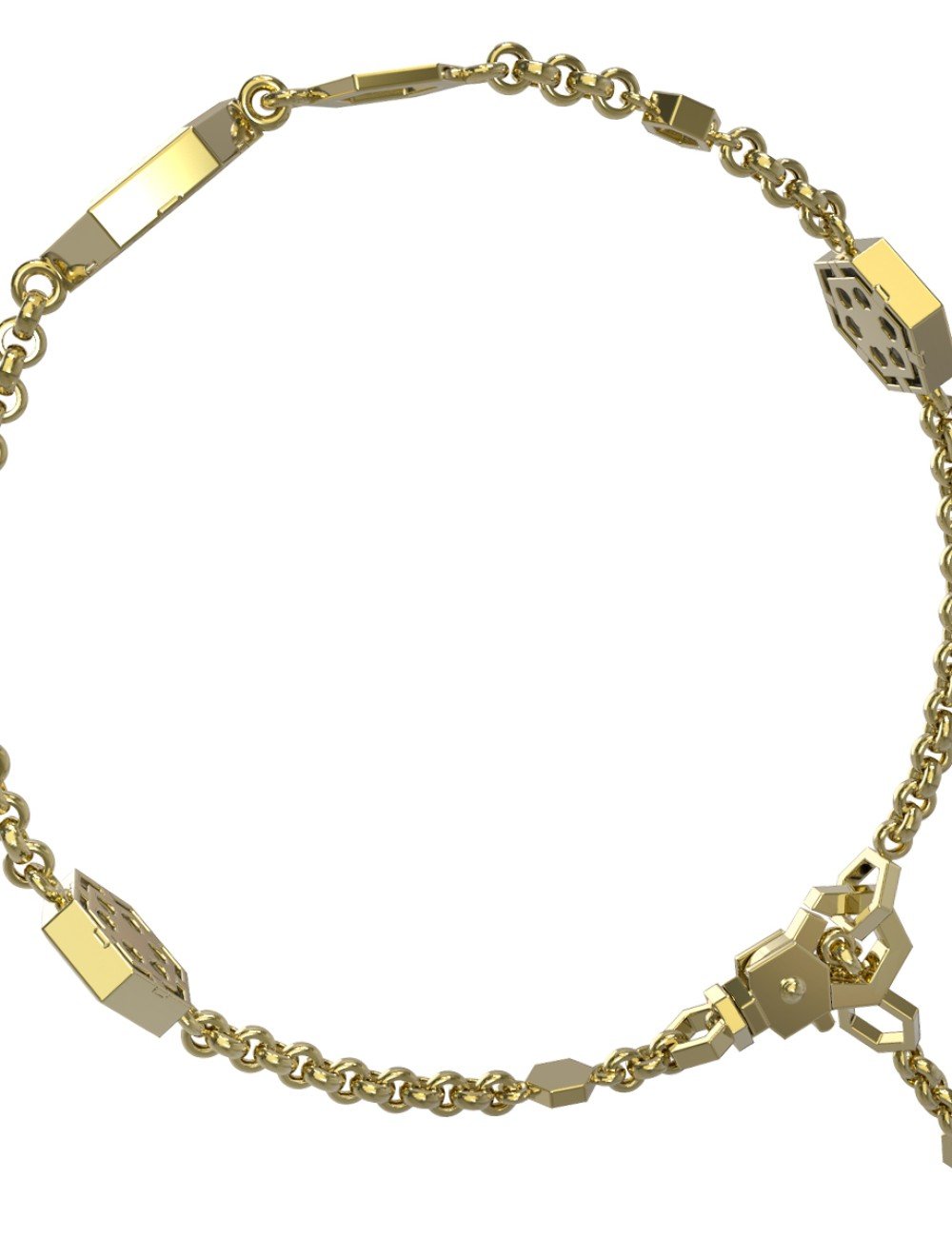 Браслет из лимонного золота c бриллиантами, малахитом и перламутром