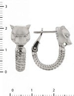 Серьги из белого золота c бриллиантами