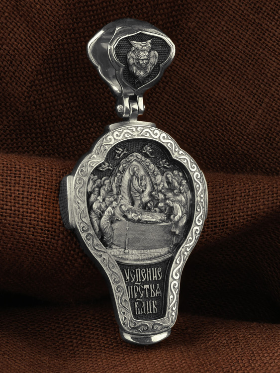 Крест из белого золота 585 пробы