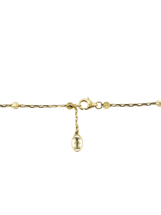 Колье из лимонного золота 585 пробы c бриллиантами