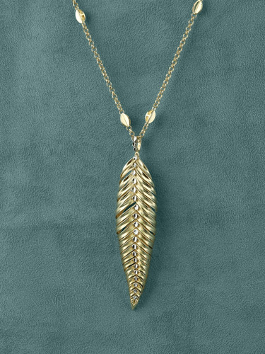 Колье из лимонного золота 585 пробы