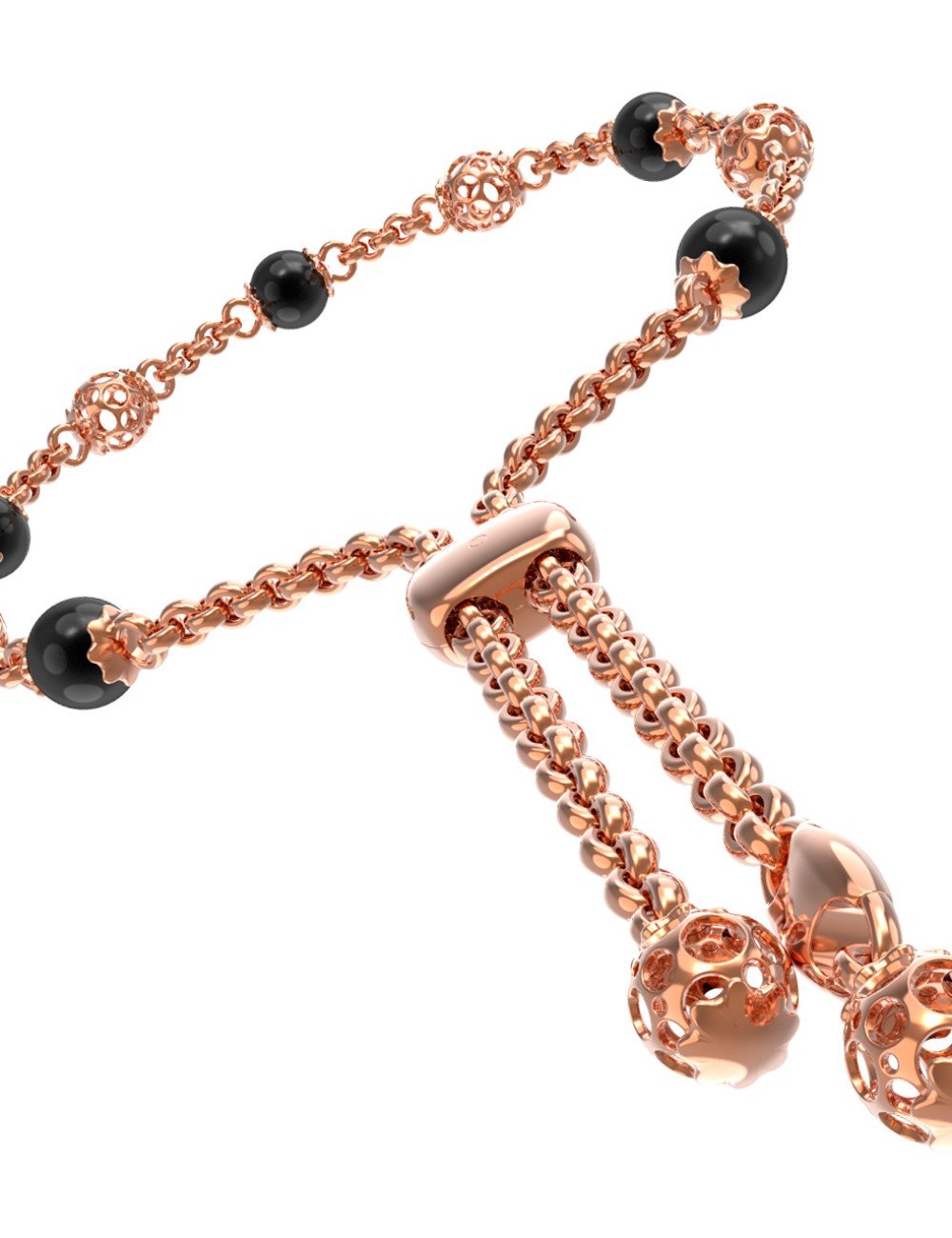 Браслет из золота c ониксом