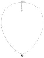 Колье из белого золота c ониксом