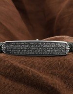 Браслет из белого золота c шнурком