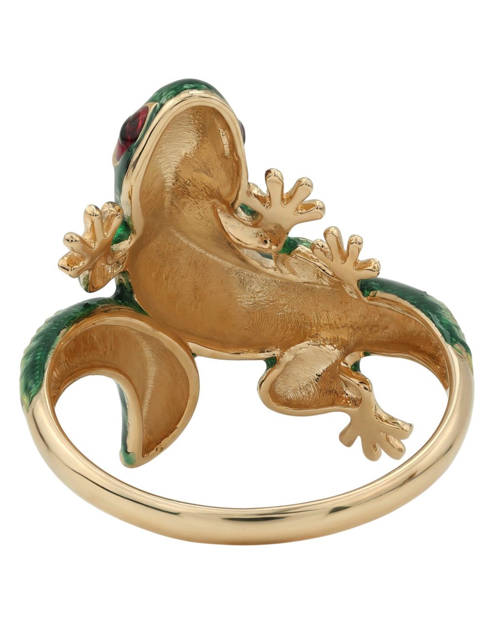 Кольцо из золота c эмалью