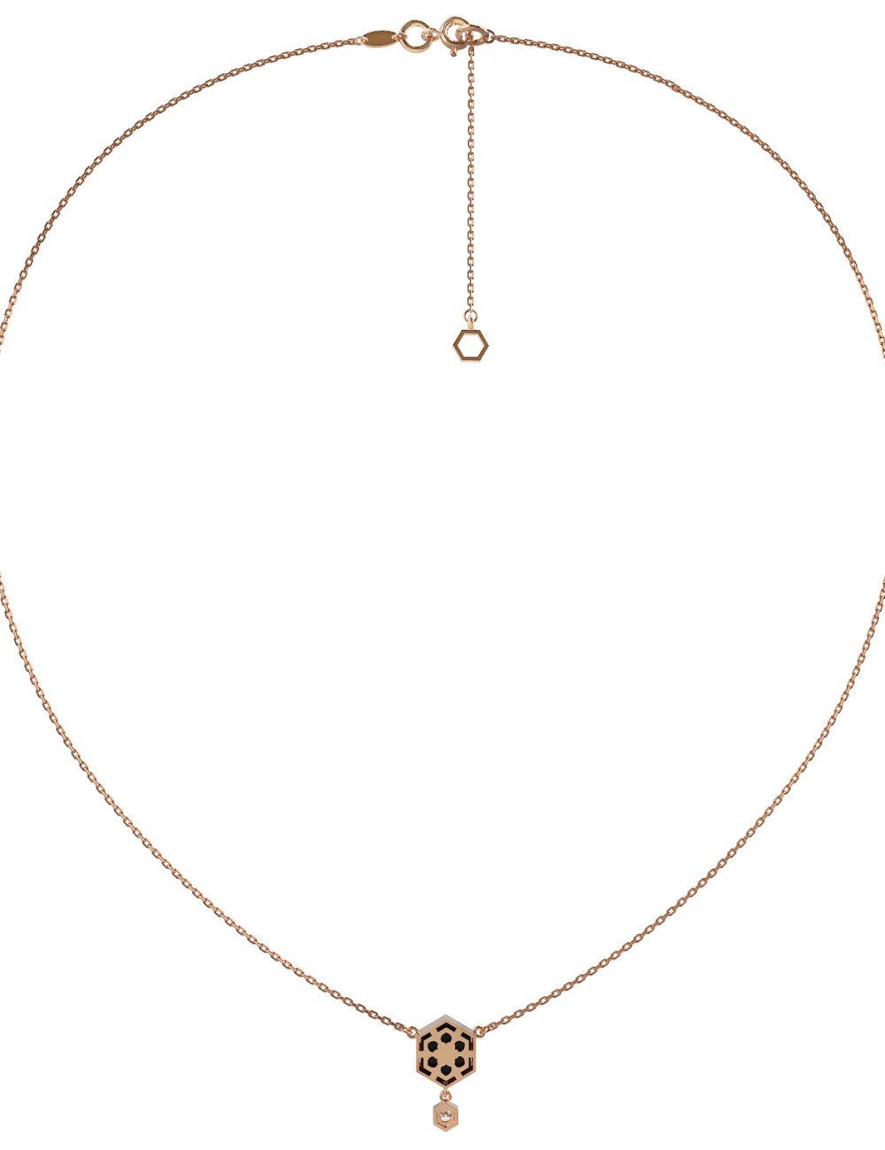 Колье из золота c бриллиантами и ониксом