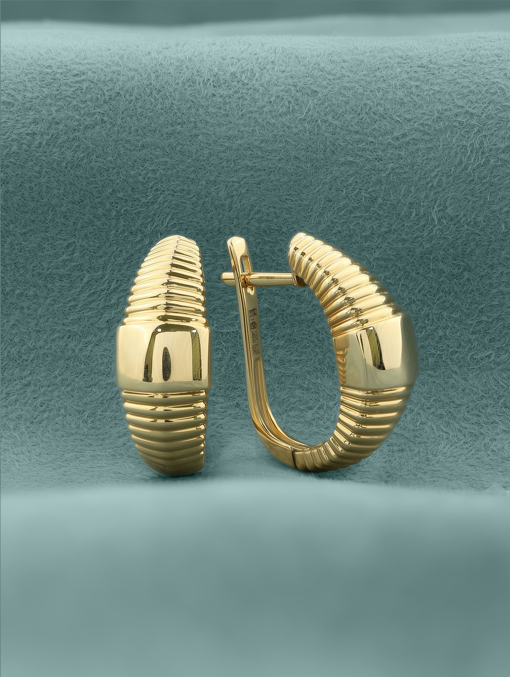 Серьги из лимонного золота 585 пробы