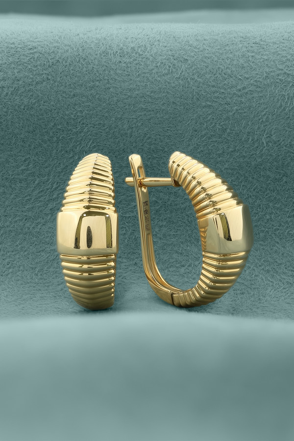 Серьги из лимонного золота 585 пробы