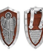 Образок из белого золота c деревом груши