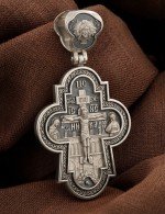 Крест из белого золота