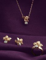 Серьги из золота c бриллиантами