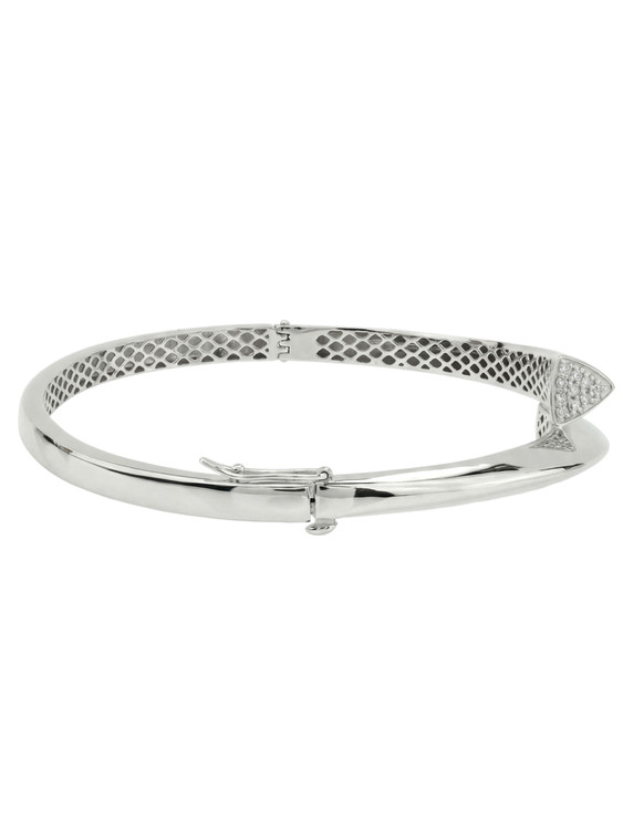 Браслет из белого золота 585 пробы c бриллиантами