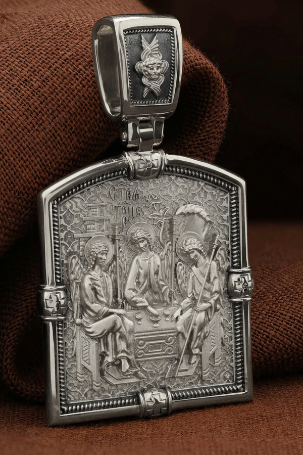 Образок из белого золота 585 пробы